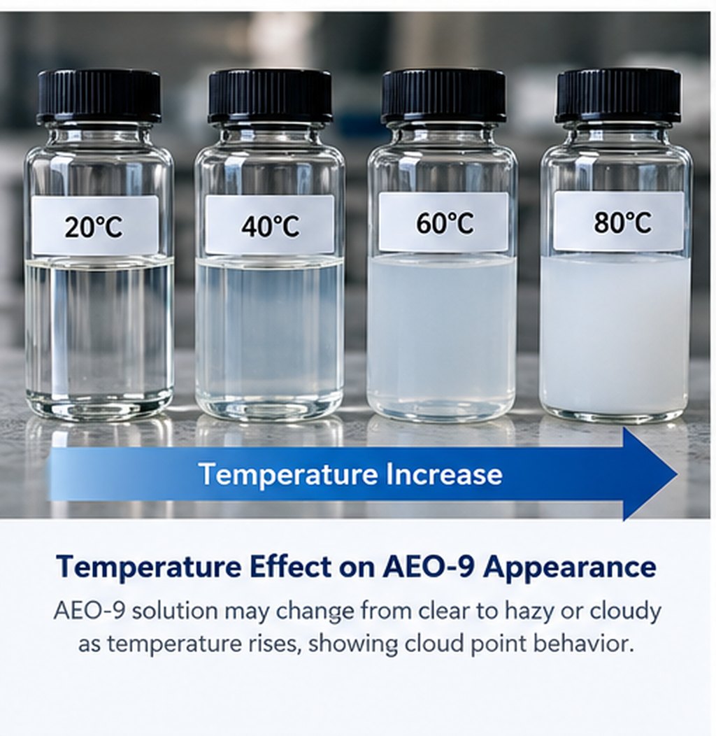 Why Does AEO-9 Become Cloudy at Different Temperat